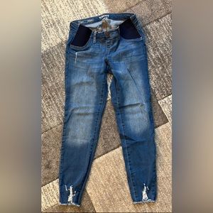 Side panel maternity jeans